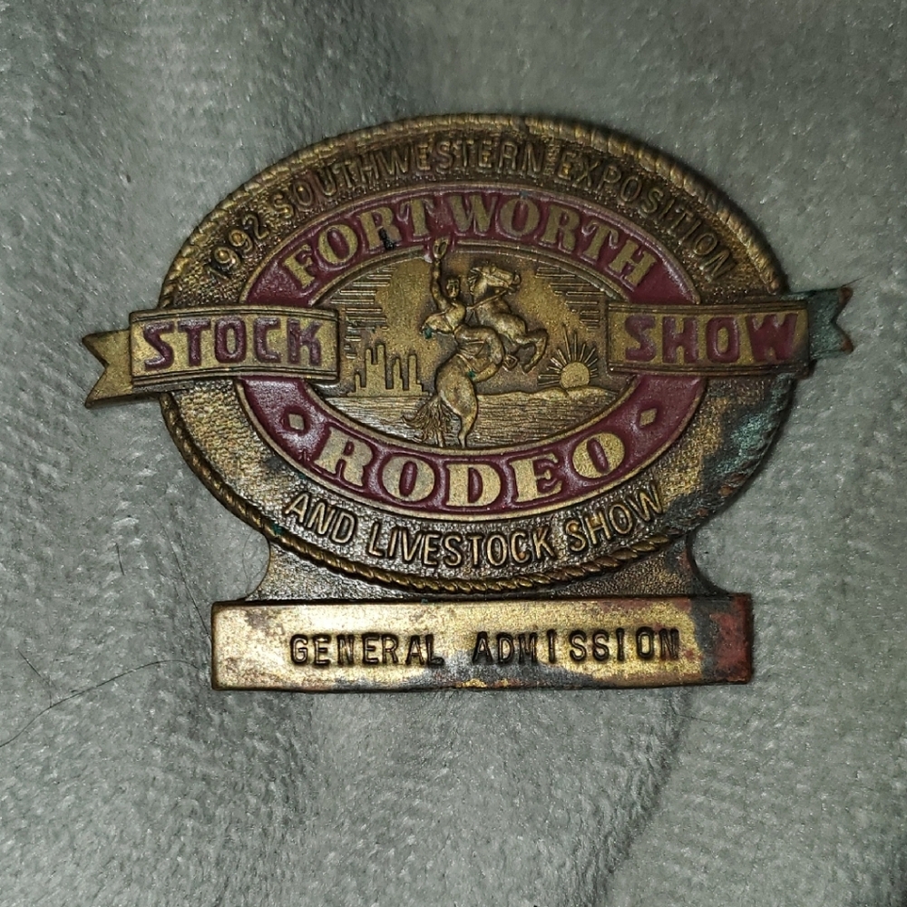 Fort Worth Stock Show Rodeo Badge